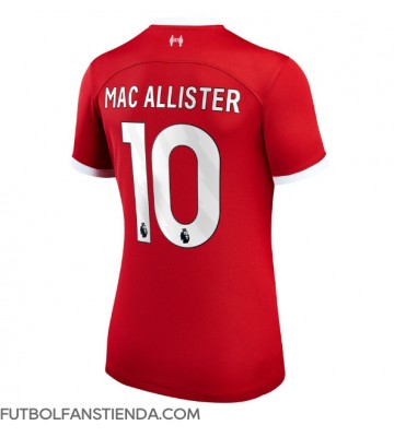 Liverpool Alexis Mac Allister #10 Primera Equipación Mujer 2023-24 Manga Corta